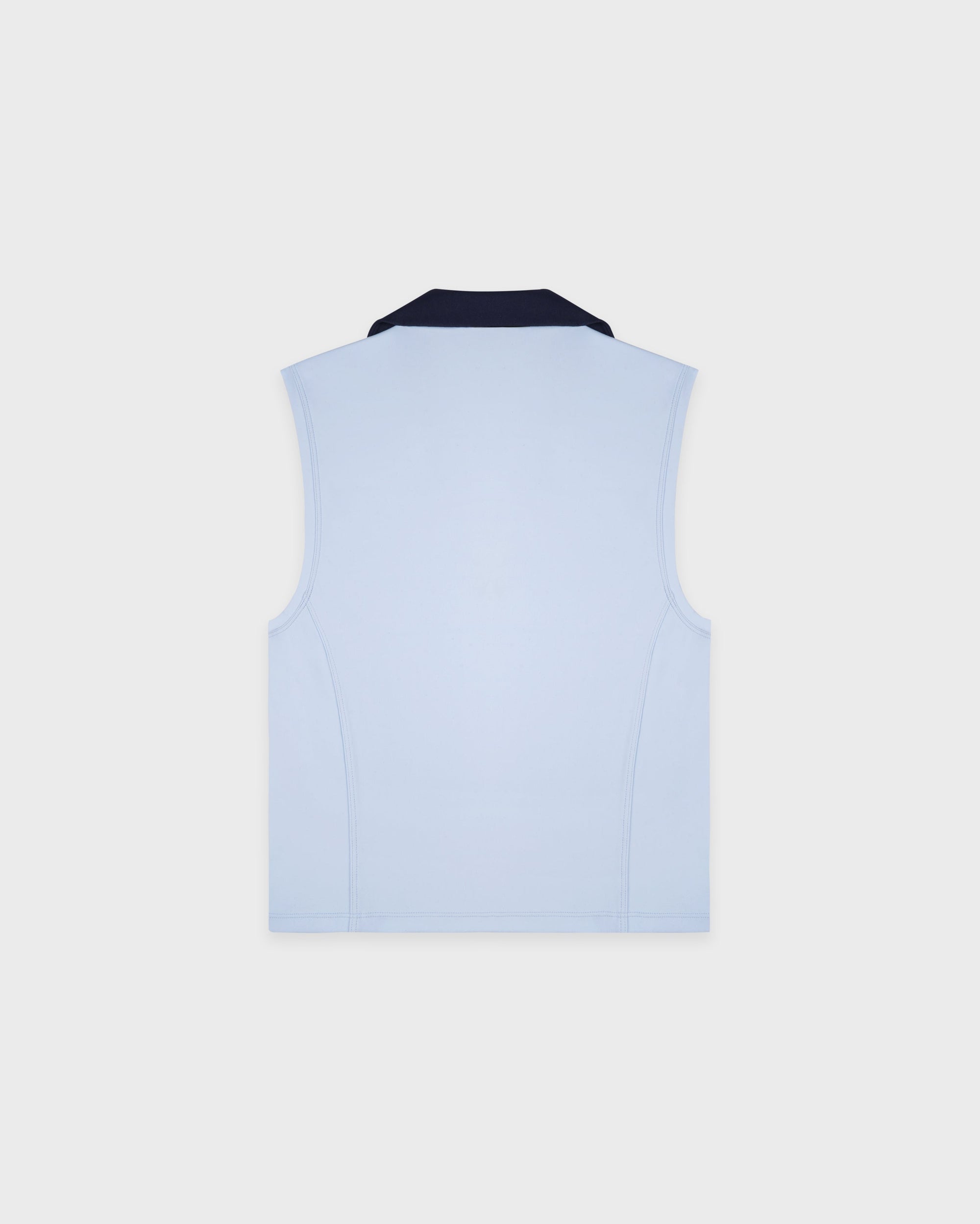 Gilet polo de sport avec logo Signature - Ciel/Bleu marine