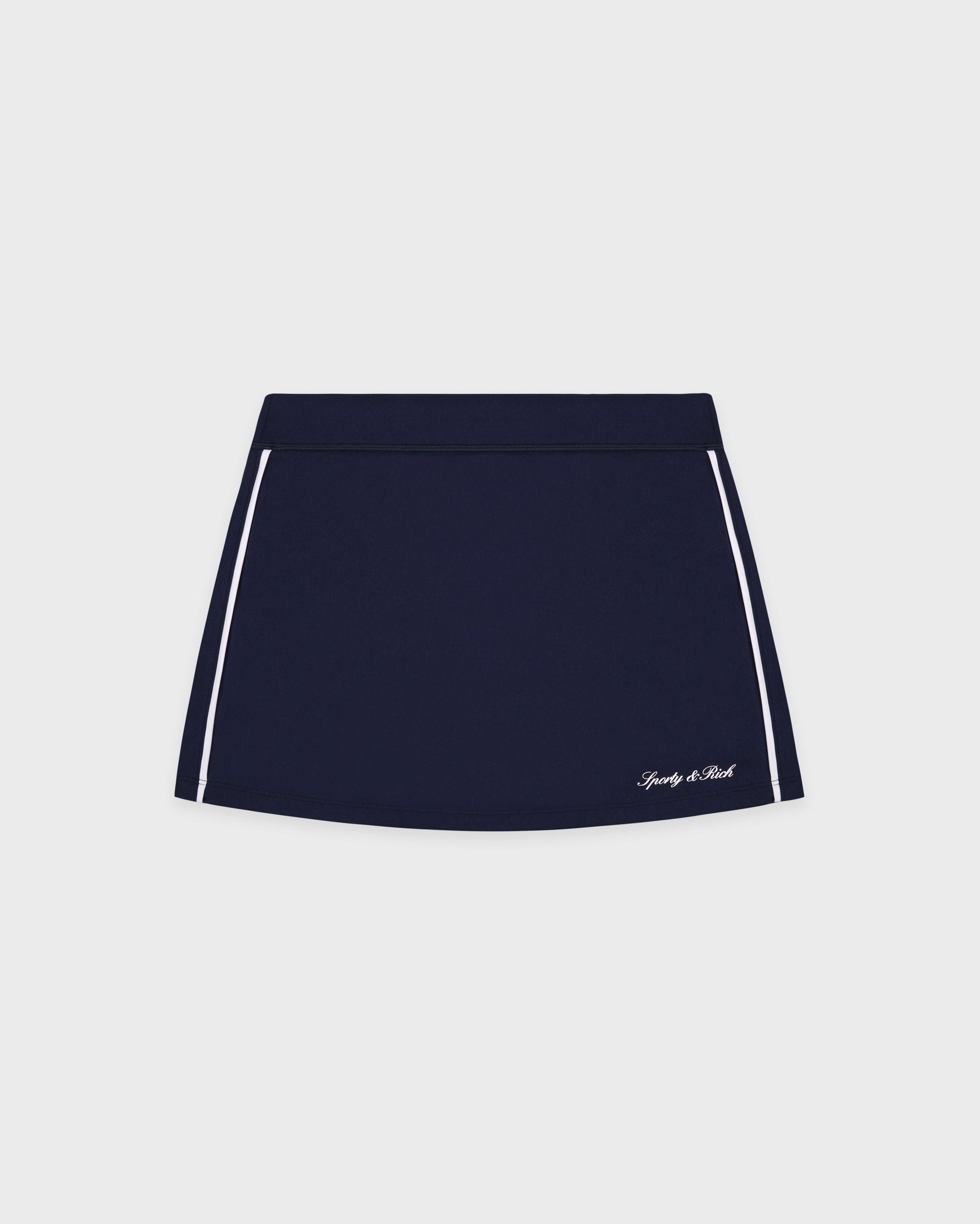 Jupe de tennis Signature Logo - Bleu marine/Blanc