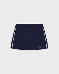 Jupe de tennis Signature Logo - Bleu marine/Blanc