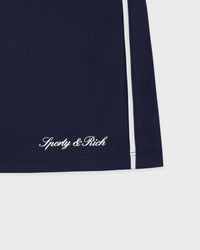 Jupe de tennis Signature Logo - Bleu marine/Blanc