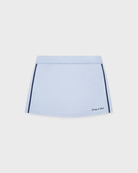 Jupe de tennis Signature Logo - Ciel/Bleu marine