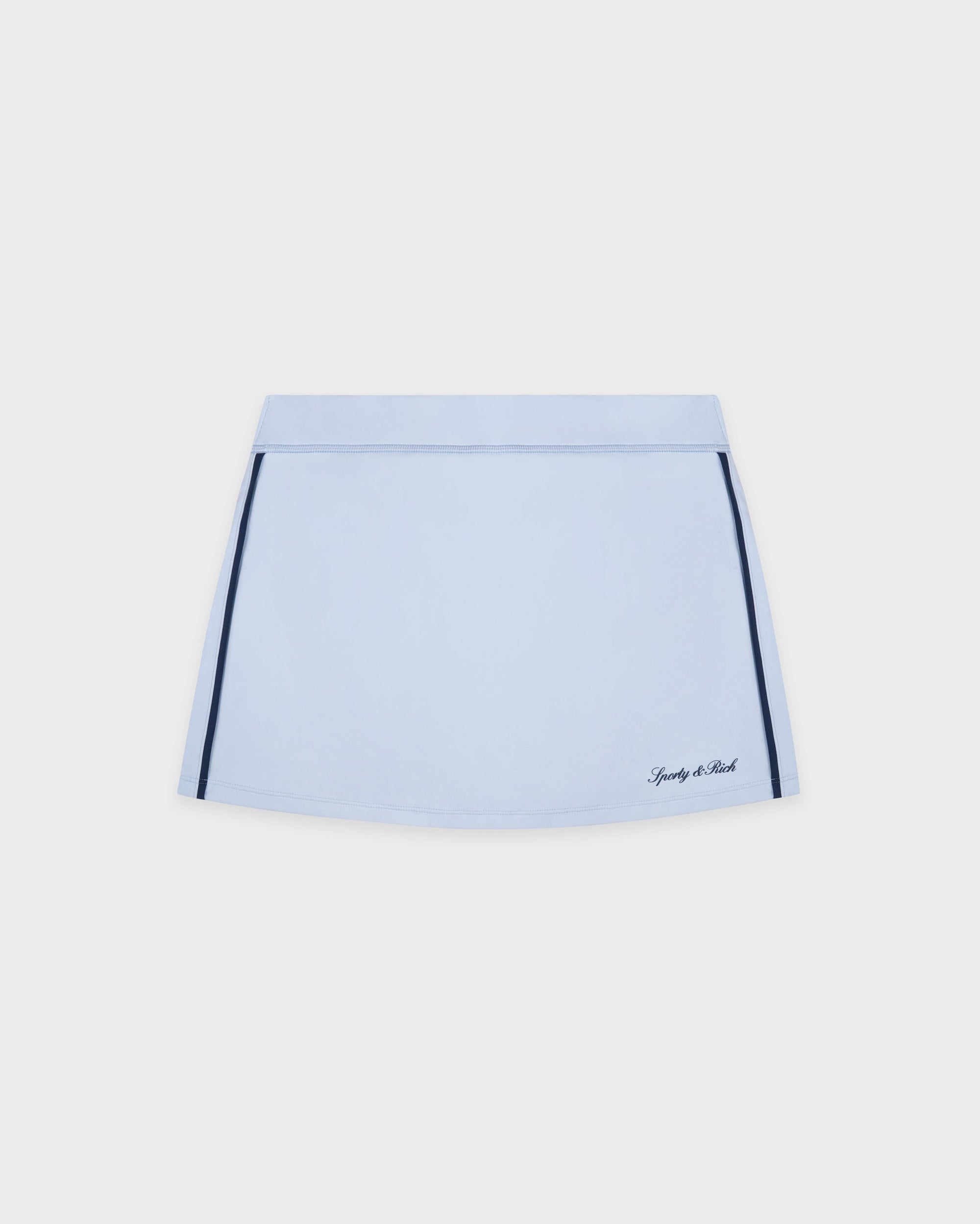 Jupe de tennis Signature Logo - Ciel/Bleu marine