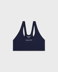 Soutien-gorge de sport Signature Logo - Bleu marine