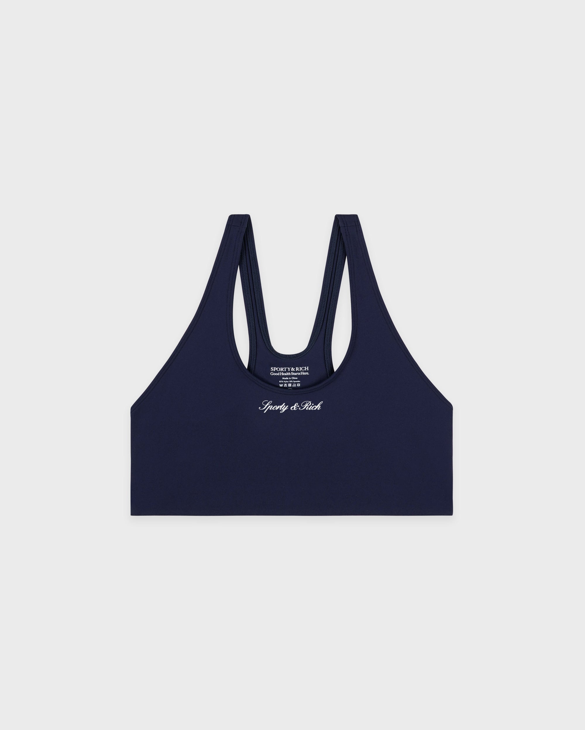 Soutien-gorge de sport Signature Logo - Bleu marine