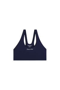 Brassière de sport Signature Logo - Bleu Marine