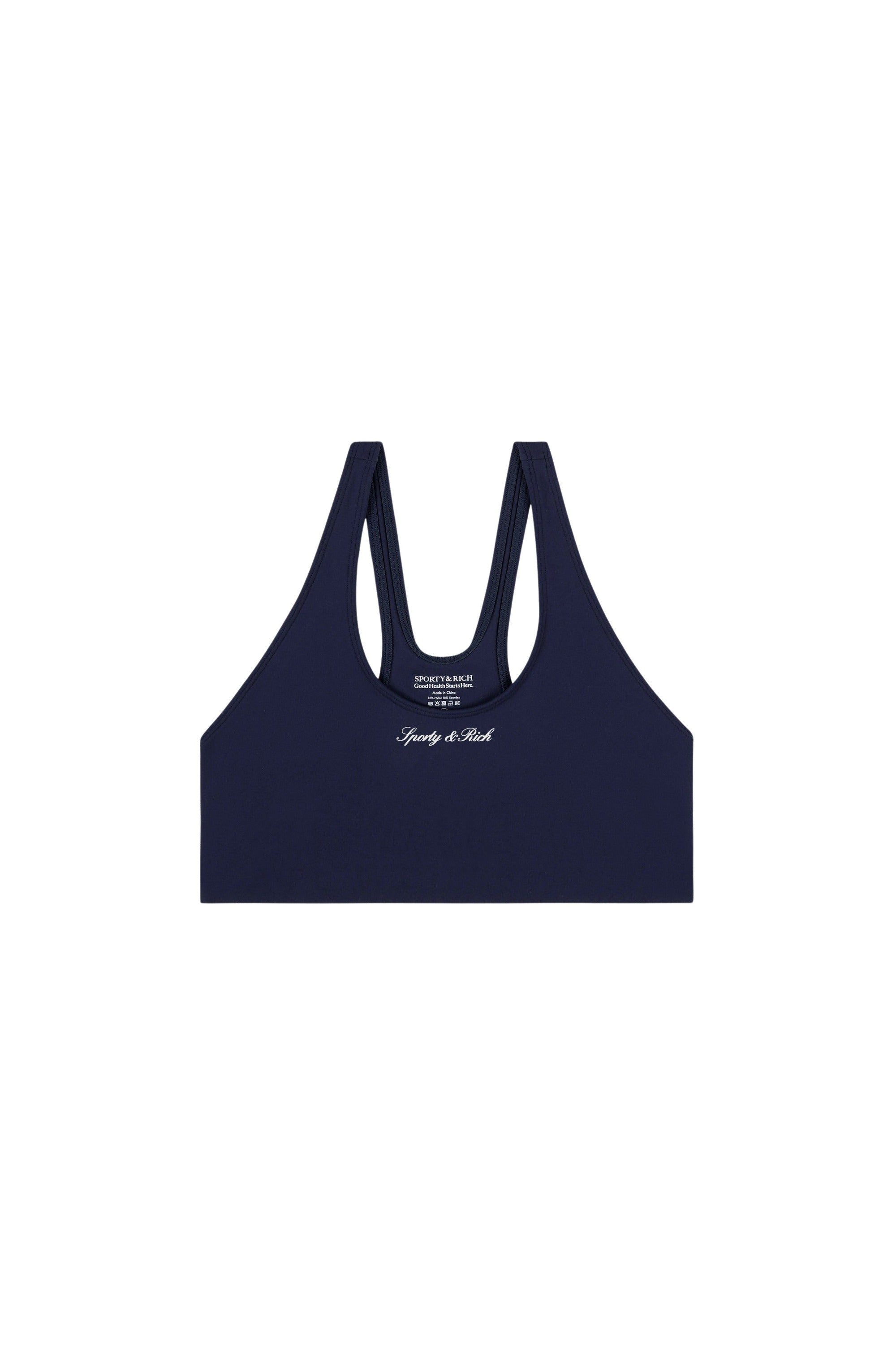 Brassière de sport Signature Logo - Bleu Marine