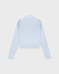 Pull de sport à col zippé Signature Logo - Ciel