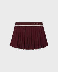 Signature Logo Abigail Skirt - Bordeaux & White