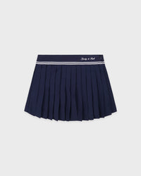 Jupe Abigail au logo emblématique - Bleu marine/Blanc