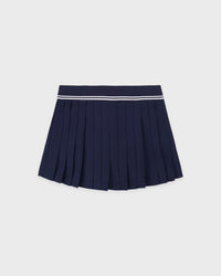 Jupe Abigail au logo emblématique - Bleu marine/Blanc