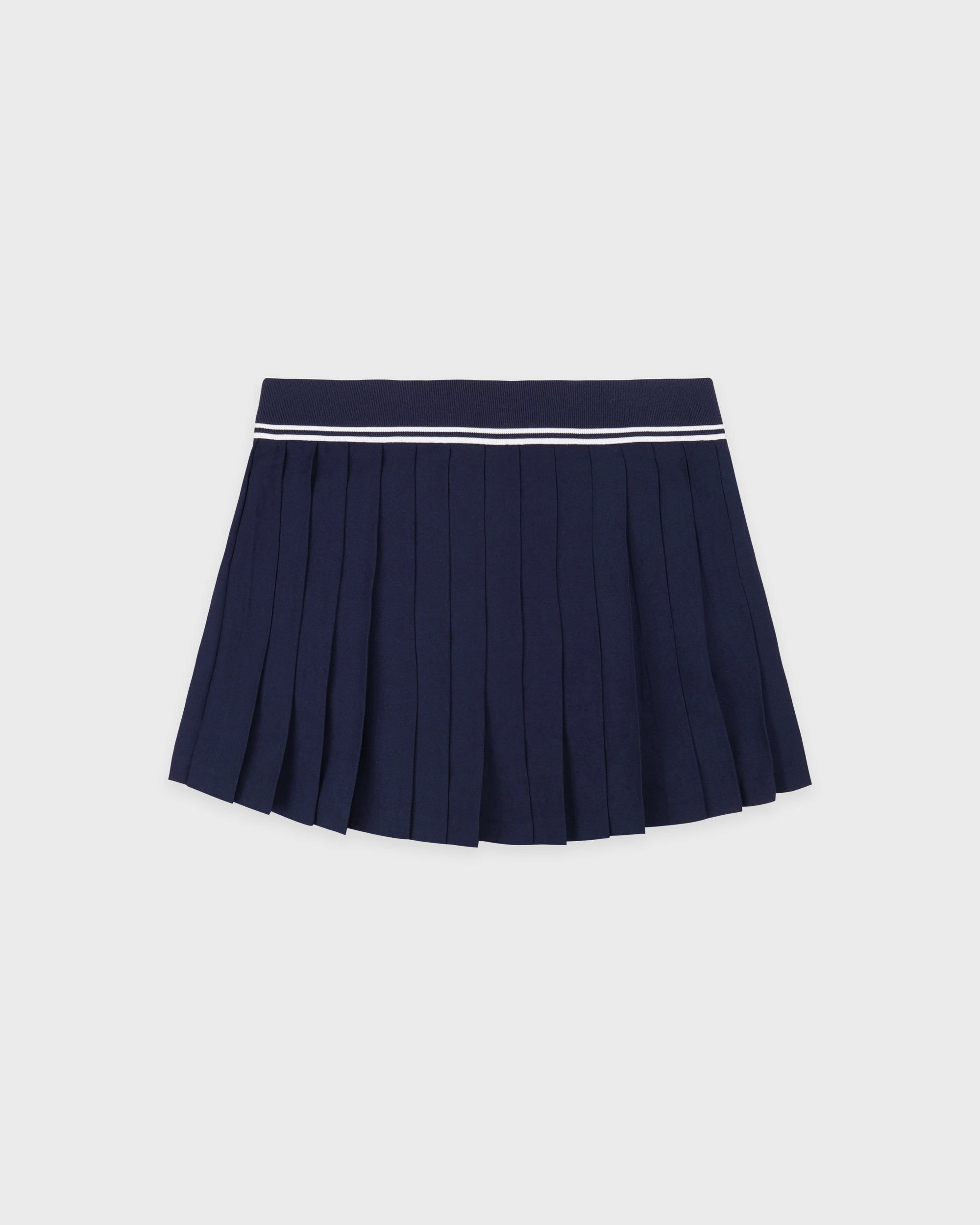 Jupe Abigail au logo emblématique - Bleu marine/Blanc