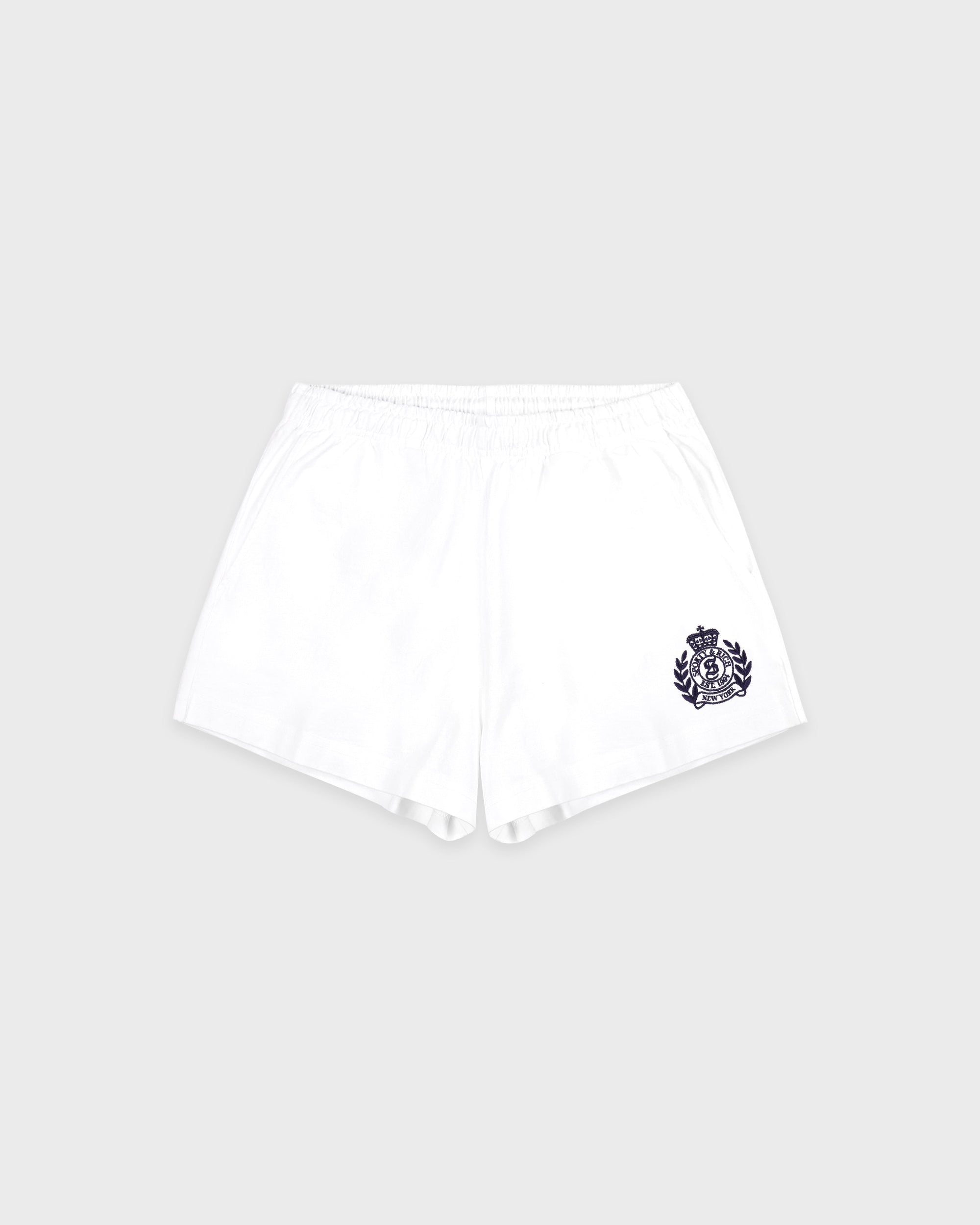 Short Disco NY Crest brodé - Blanc