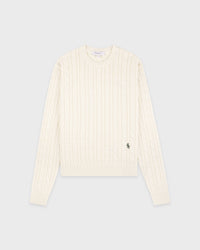 Pull à torsades SRC - Écru