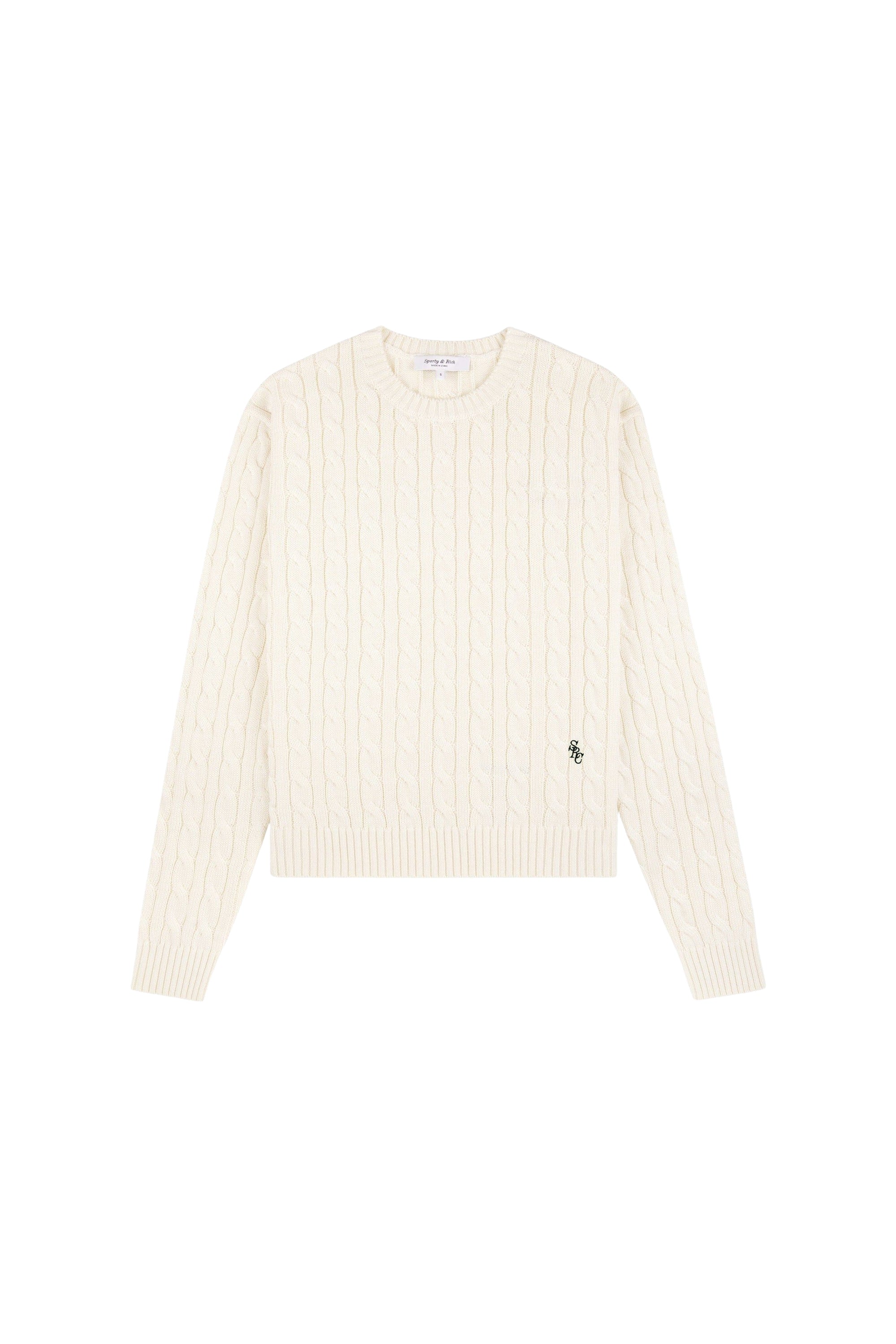 Pull SRC en maille torsadé - Écru