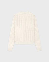 Pull à torsades SRC - Écru