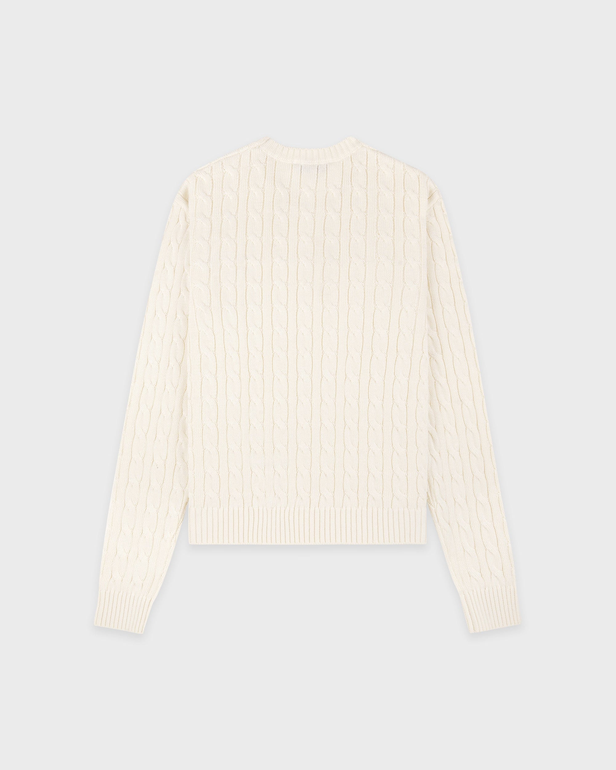 Pull à torsades SRC - Écru
