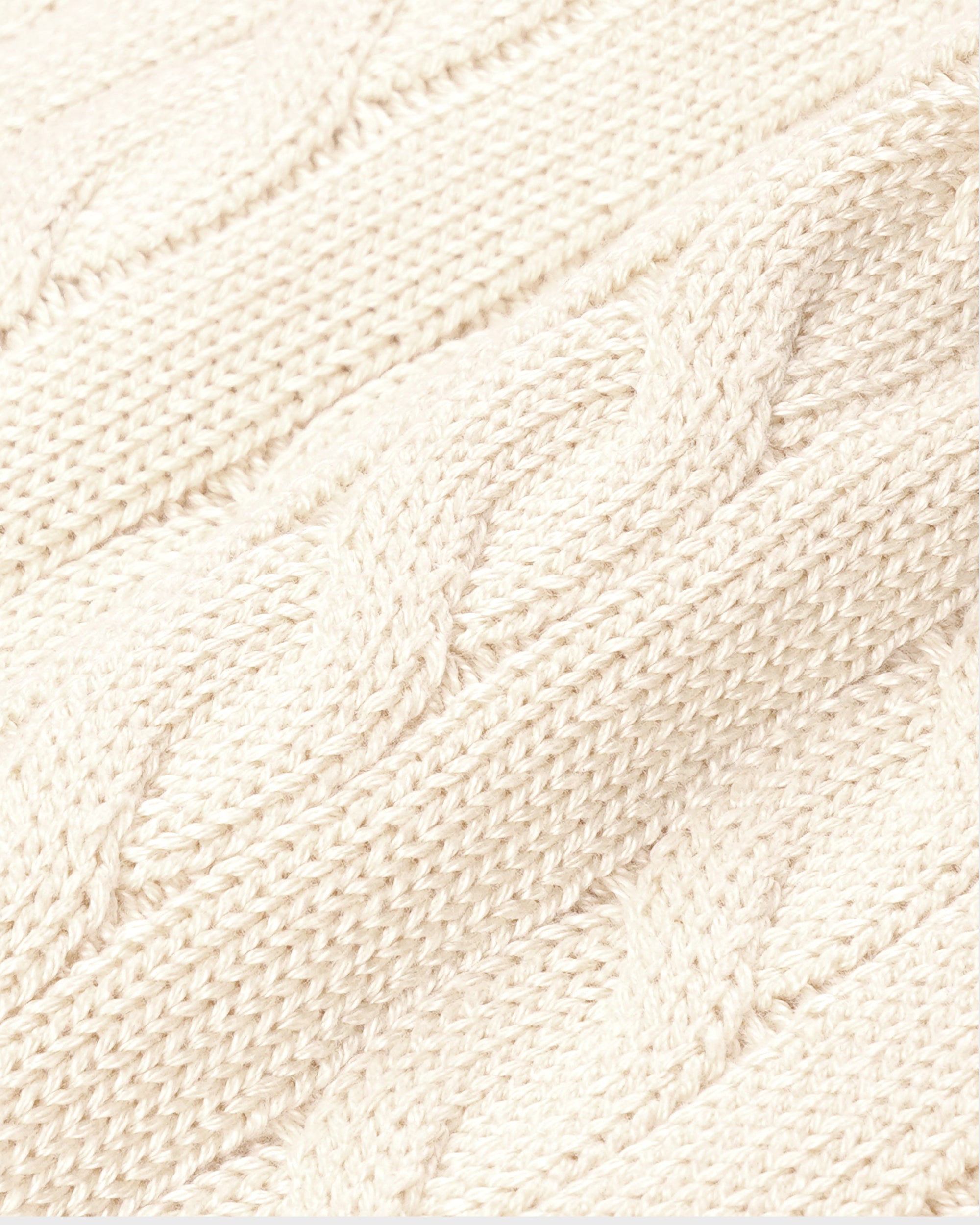 Pull à torsades SRC - Écru