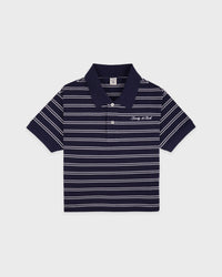 Polo avec logo emblématique - Bleu marine foncé