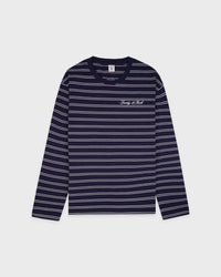 T-shirt à manches longues Signature Logo Easy - Bleu marine foncé