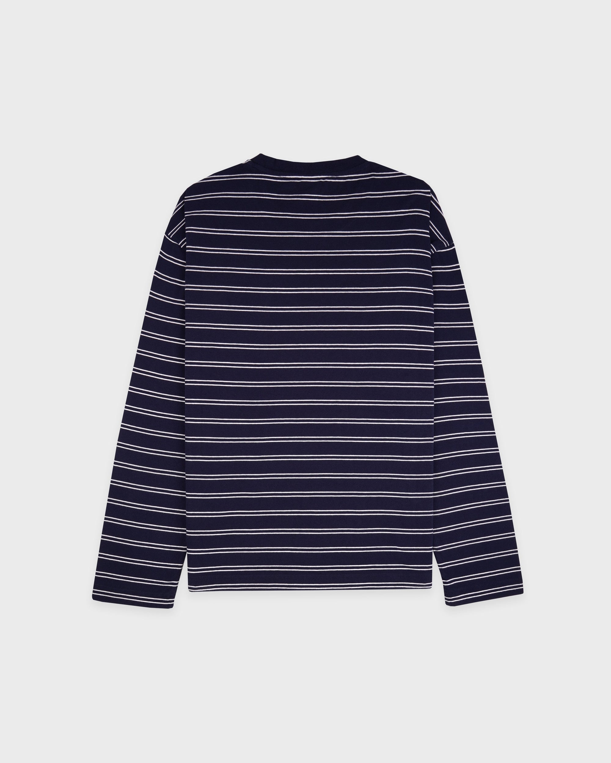 T-shirt à manches longues Signature Logo Easy - Bleu marine foncé