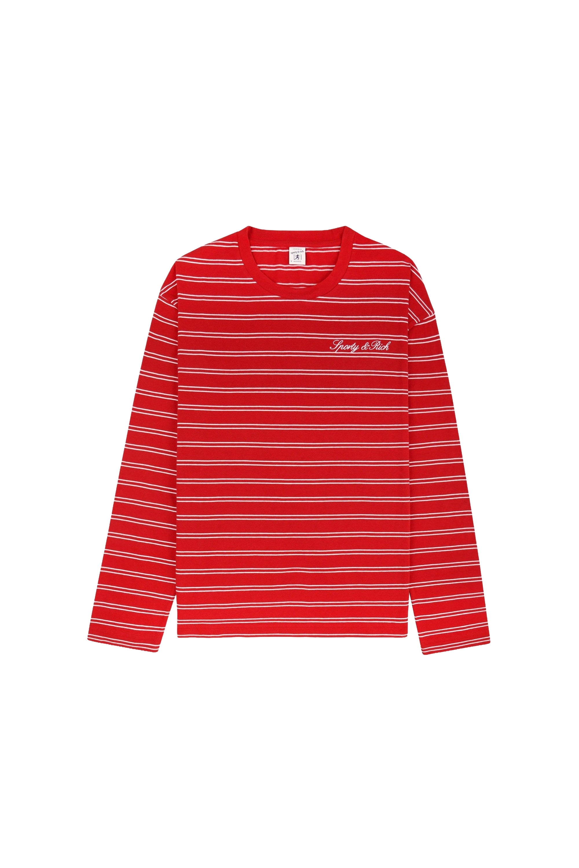 T-shirt à manches longues Signature Logo Easy - Rubis