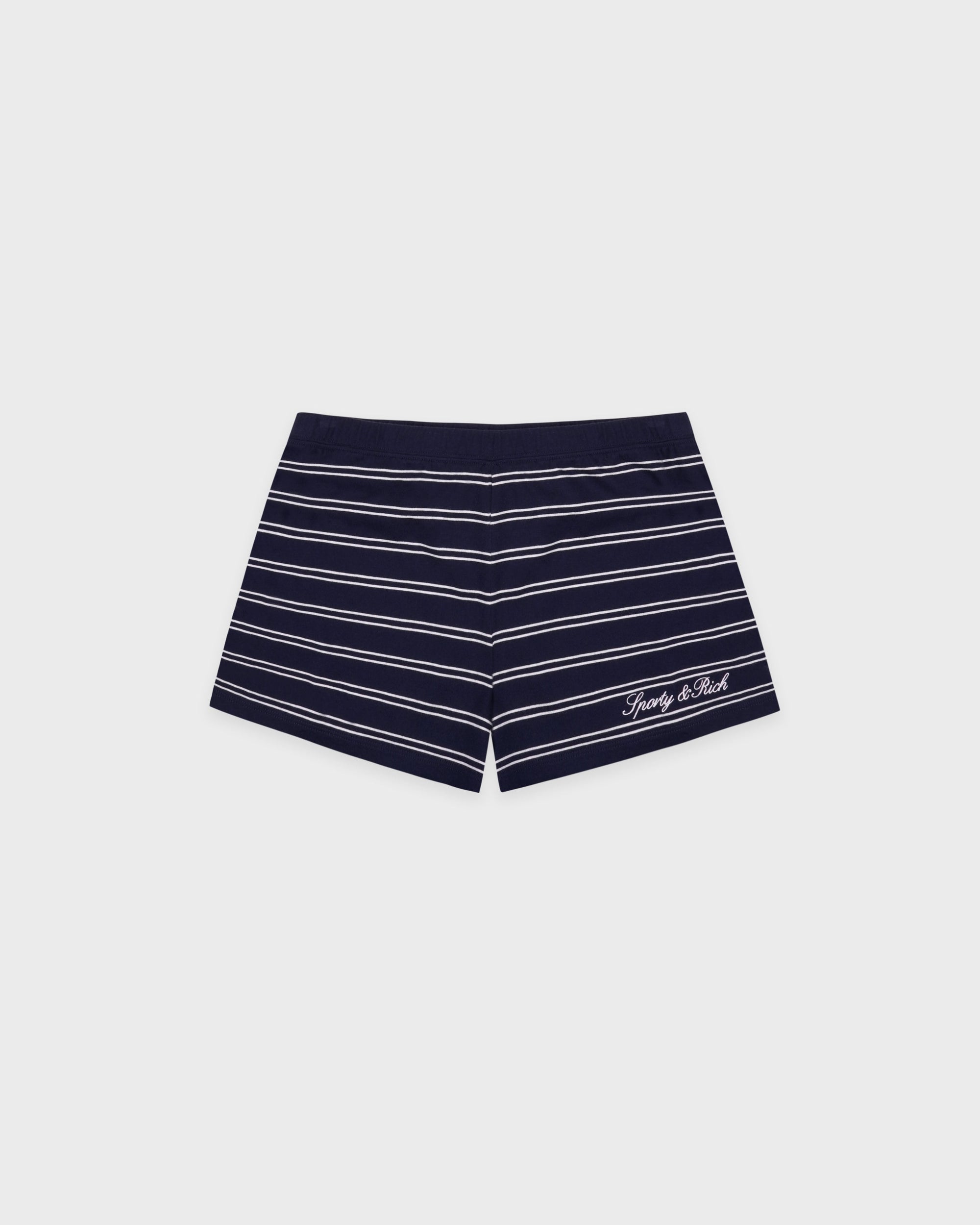 Short ultra-court avec logo Signature - Bleu marine foncé