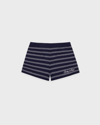 Short ultra-court avec logo Signature - Bleu marine foncé