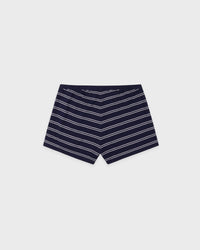 Short ultra-court avec logo Signature - Bleu marine foncé
