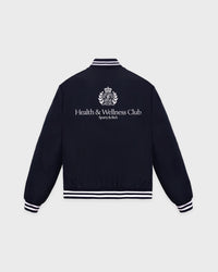 Veste universitaire oversize H&W Crest - Bleu marine foncé