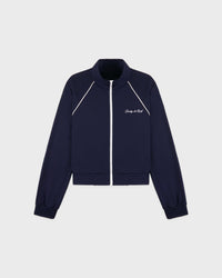 Veste de sport rétro avec logo Signature - Bleu marine foncé