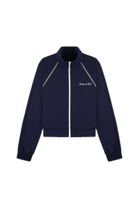Veste de sport rétro à logo Signature - Bleu Marine Foncé