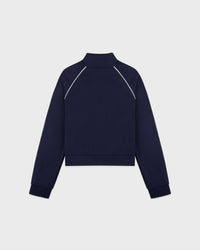 Veste de sport rétro avec logo Signature - Bleu marine foncé