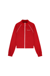 Veste de sport rétro à logo Signature - Rubis