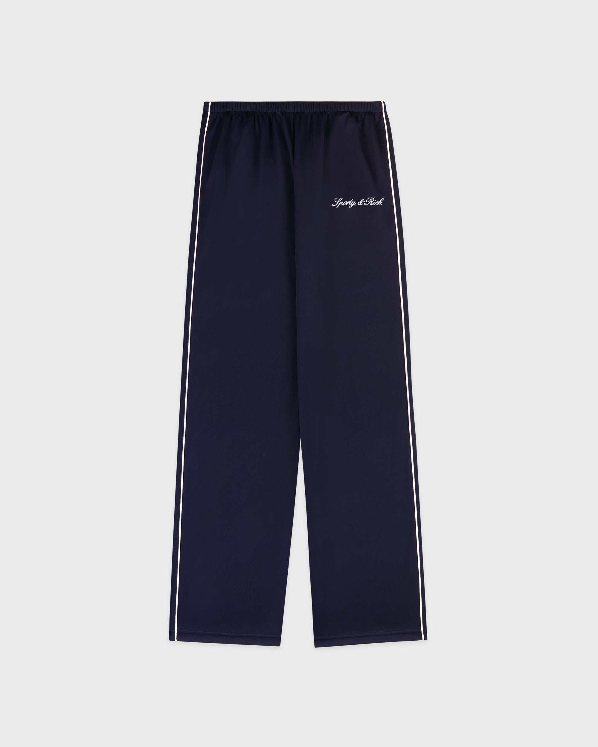 Pantalon de survêtement rétro avec logo Signature - Bleu marine foncé