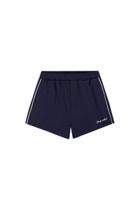 Short de sport rétro à logo Signature - Bleu Marine Foncé