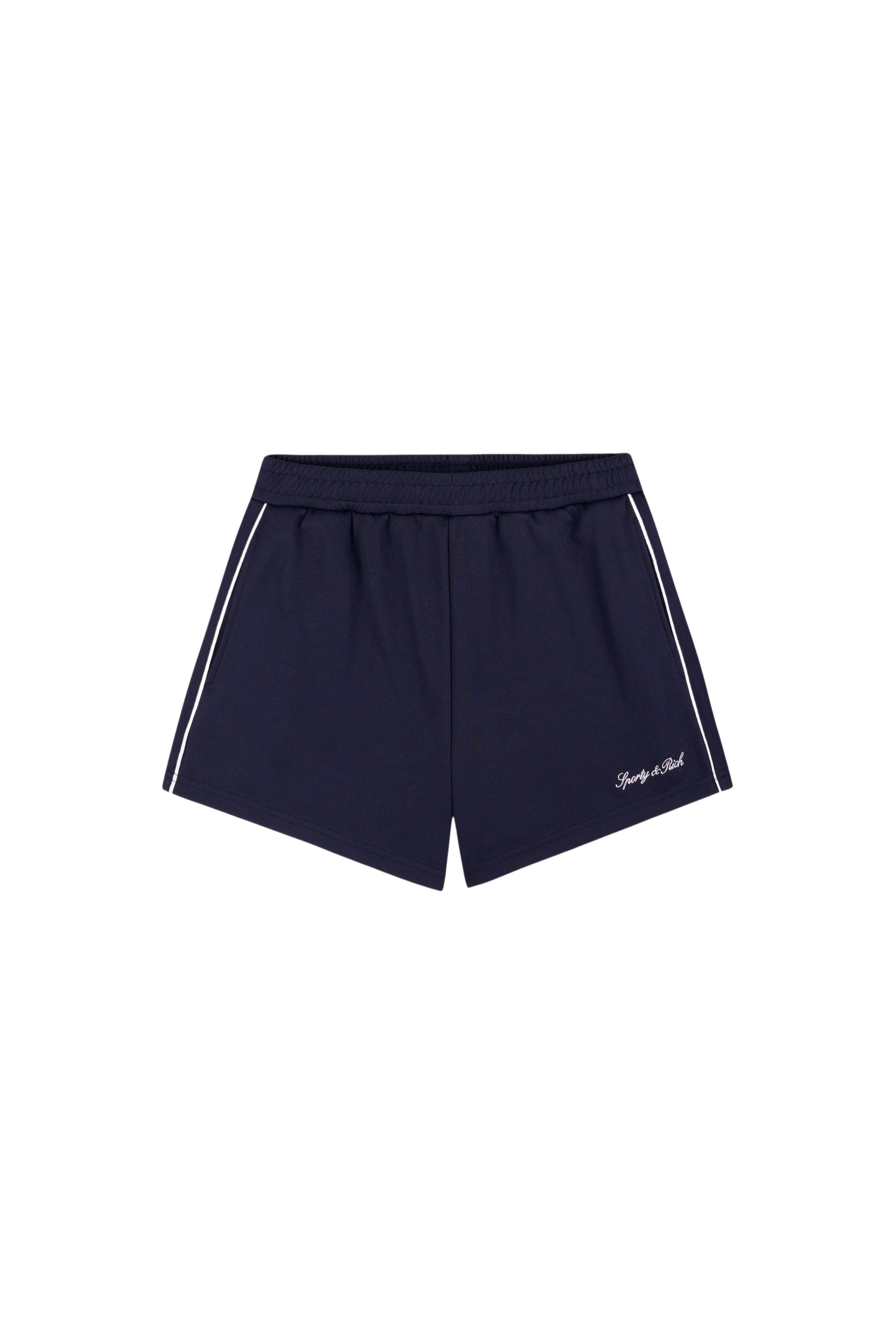 Short de sport rétro à logo Signature - Bleu Marine Foncé