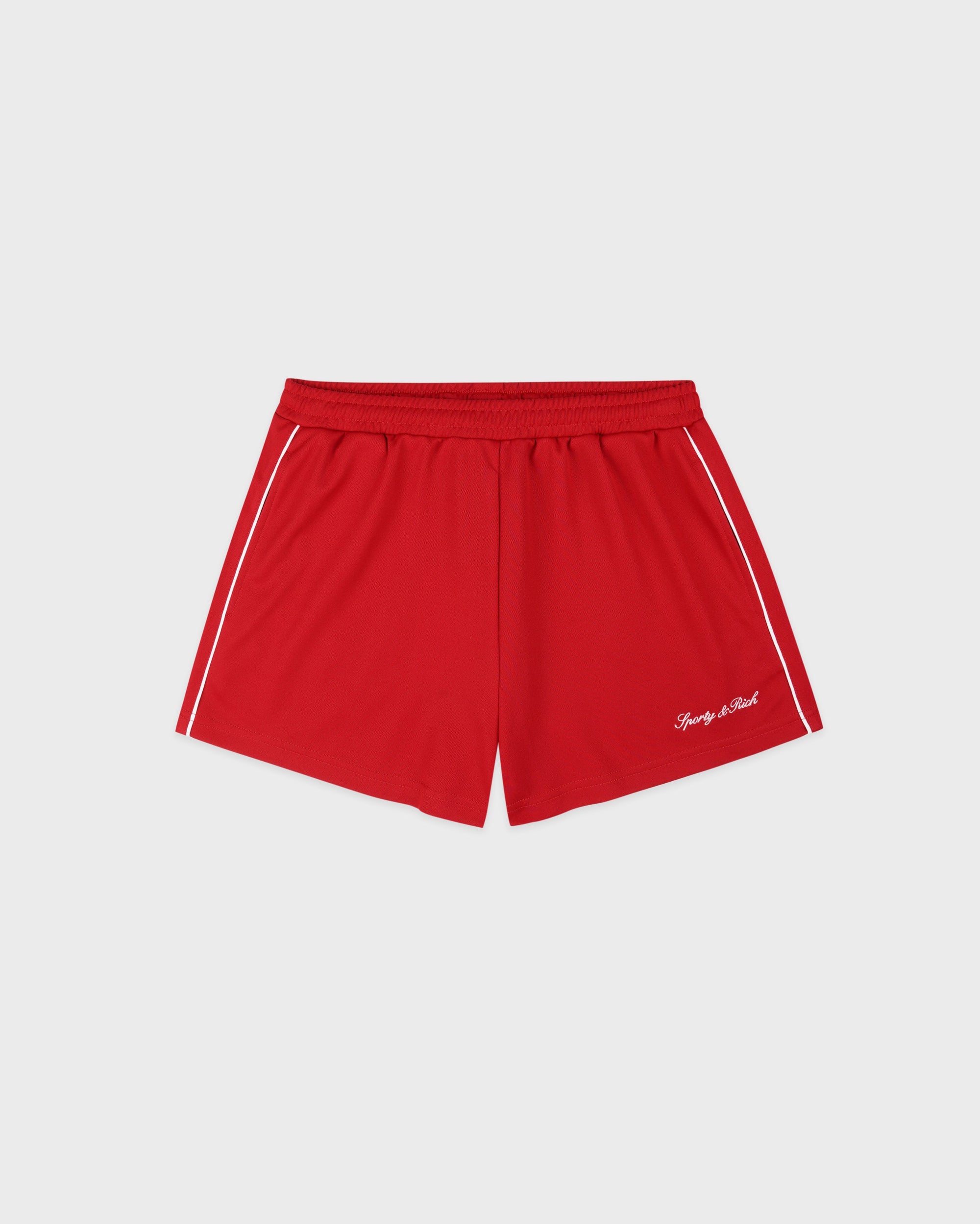 Short de sport rétro Signature Logo - Rubis