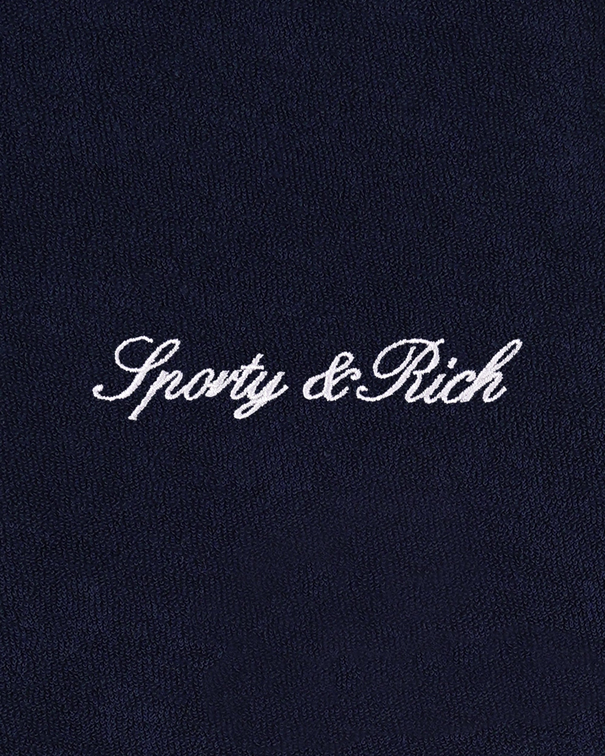 Gilet en tissu éponge Signature Logo - Bleu marine foncé