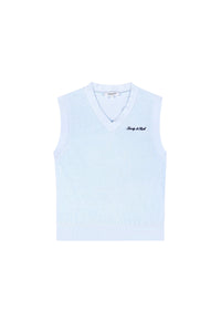 Pull sans manches Signature Logo en éponge - Ciel