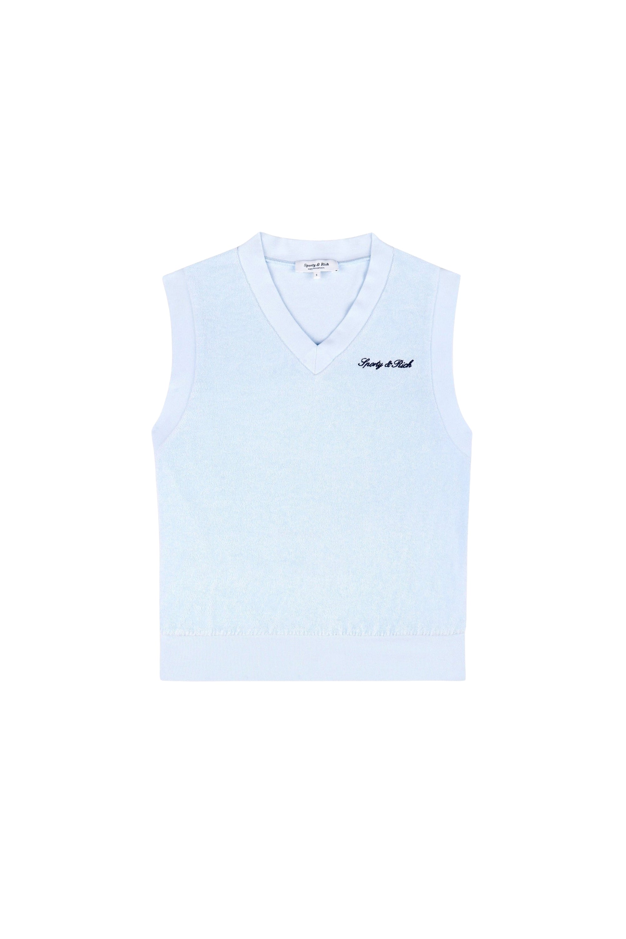 Pull sans manches Signature Logo en éponge - Ciel