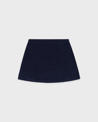 Jupe en tissu éponge Signature Logo - Bleu marine foncé