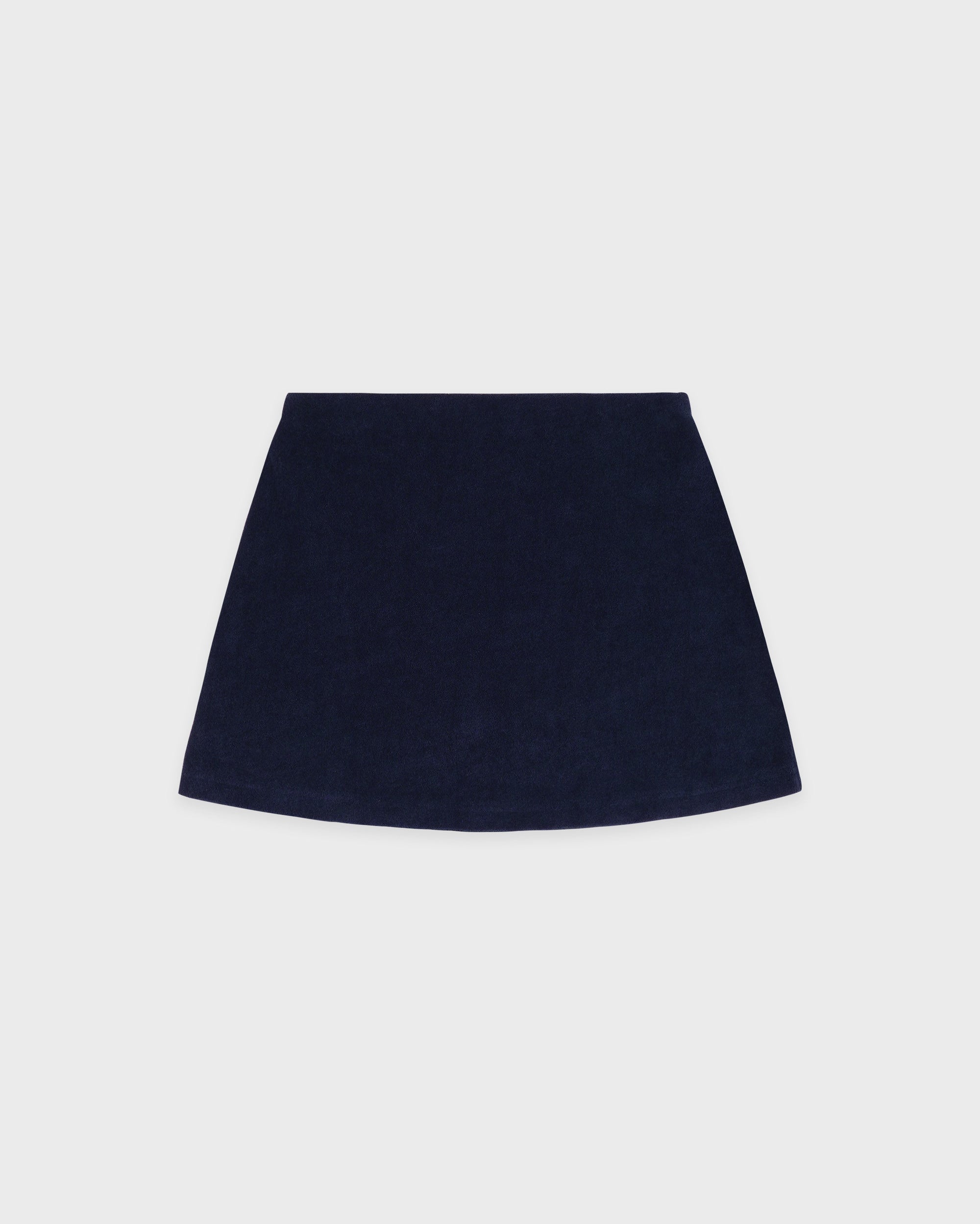 Jupe en tissu éponge Signature Logo - Bleu marine foncé