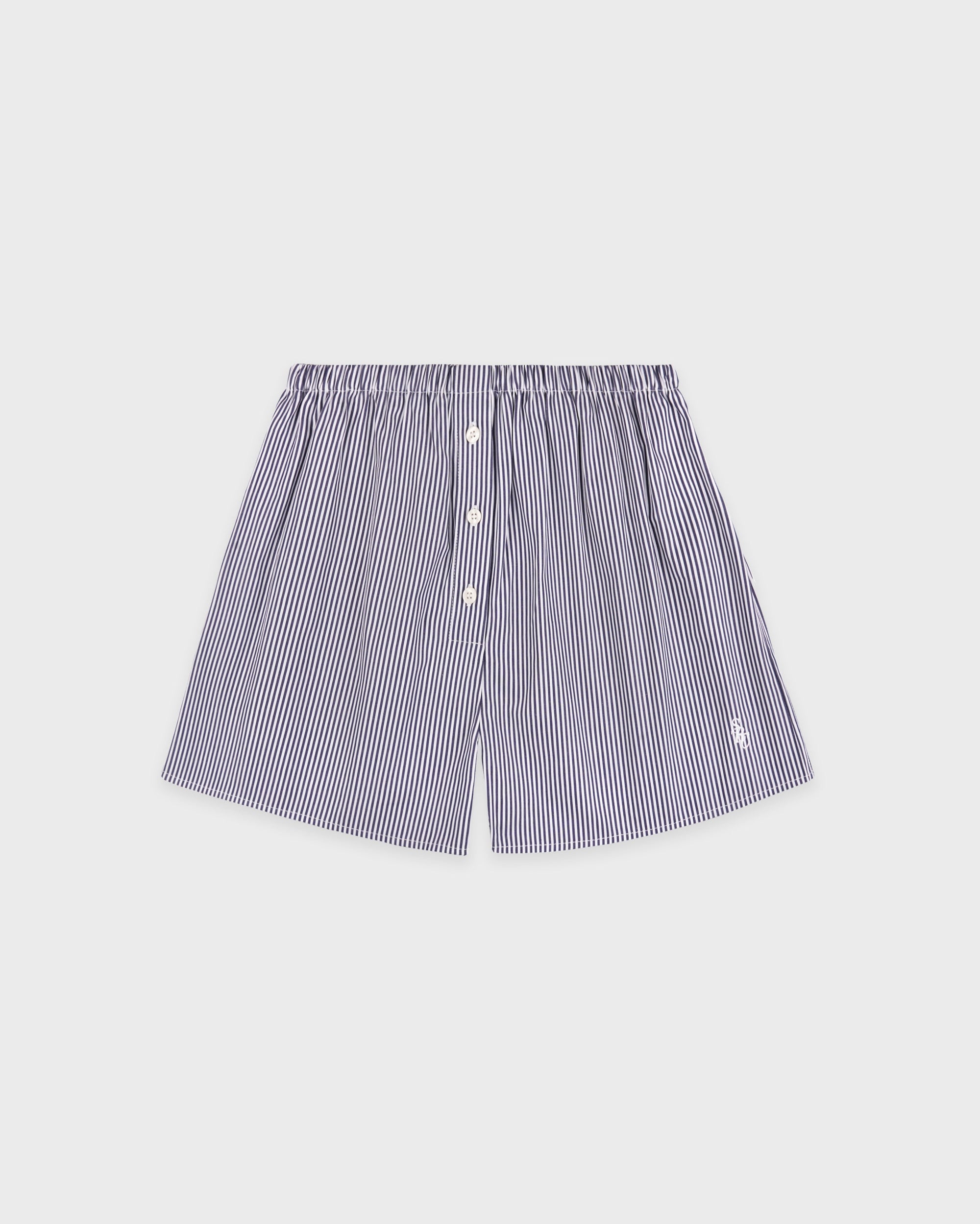 Mini-boxer SRC - Rayures bleu marine