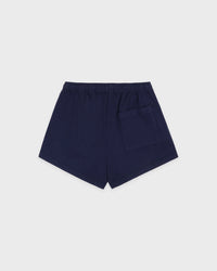Short disco brodé Vendome LA - Bleu marine/Blanc