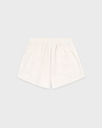 Short de sport Vendome LA brodé « Disco » - Écru/Blanc