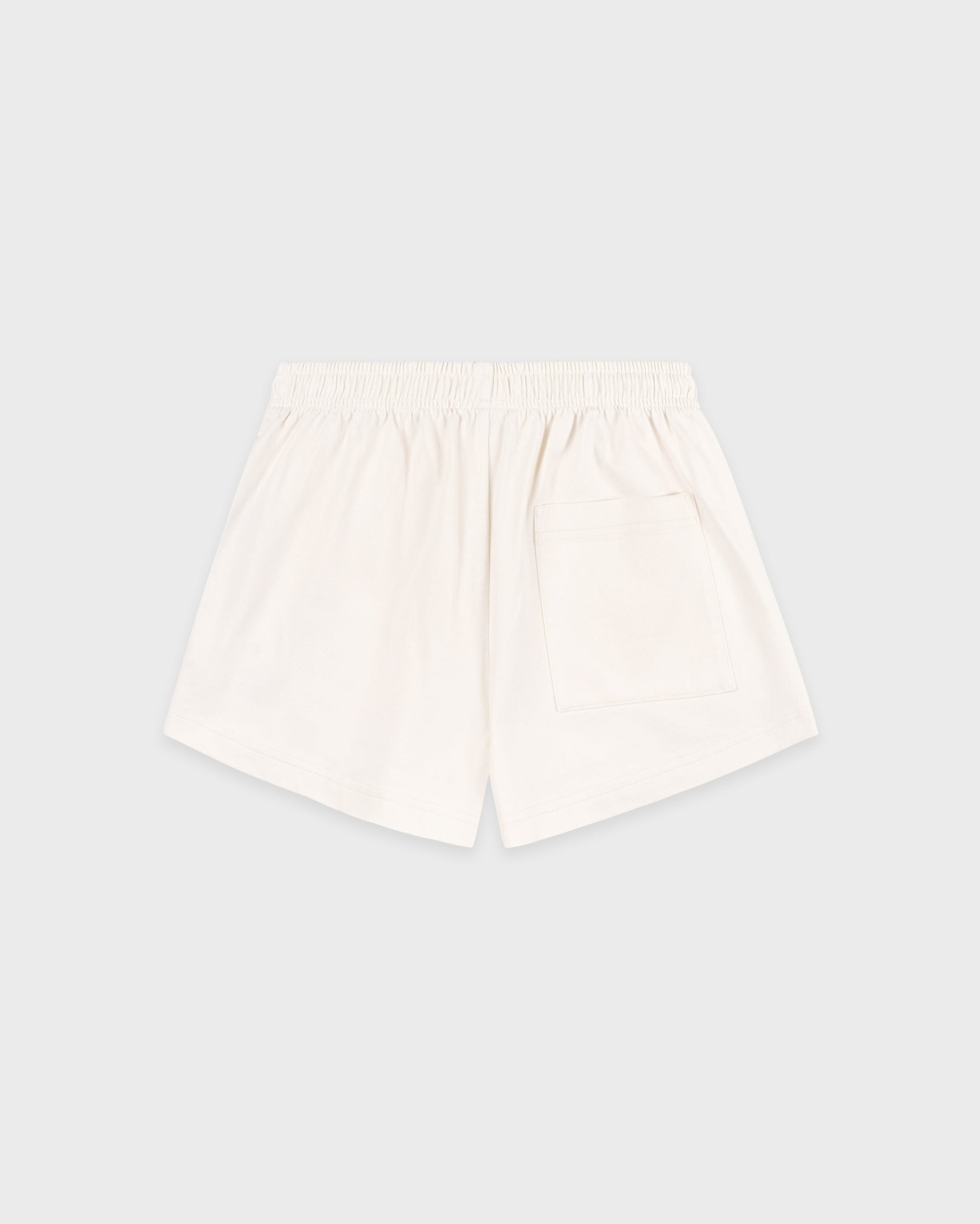 Short de sport Vendome LA brodé « Disco » - Écru/Blanc