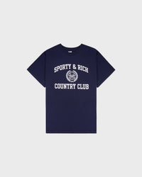 T-shirt Essential Varsity Crest - Bleu marine/Blanc