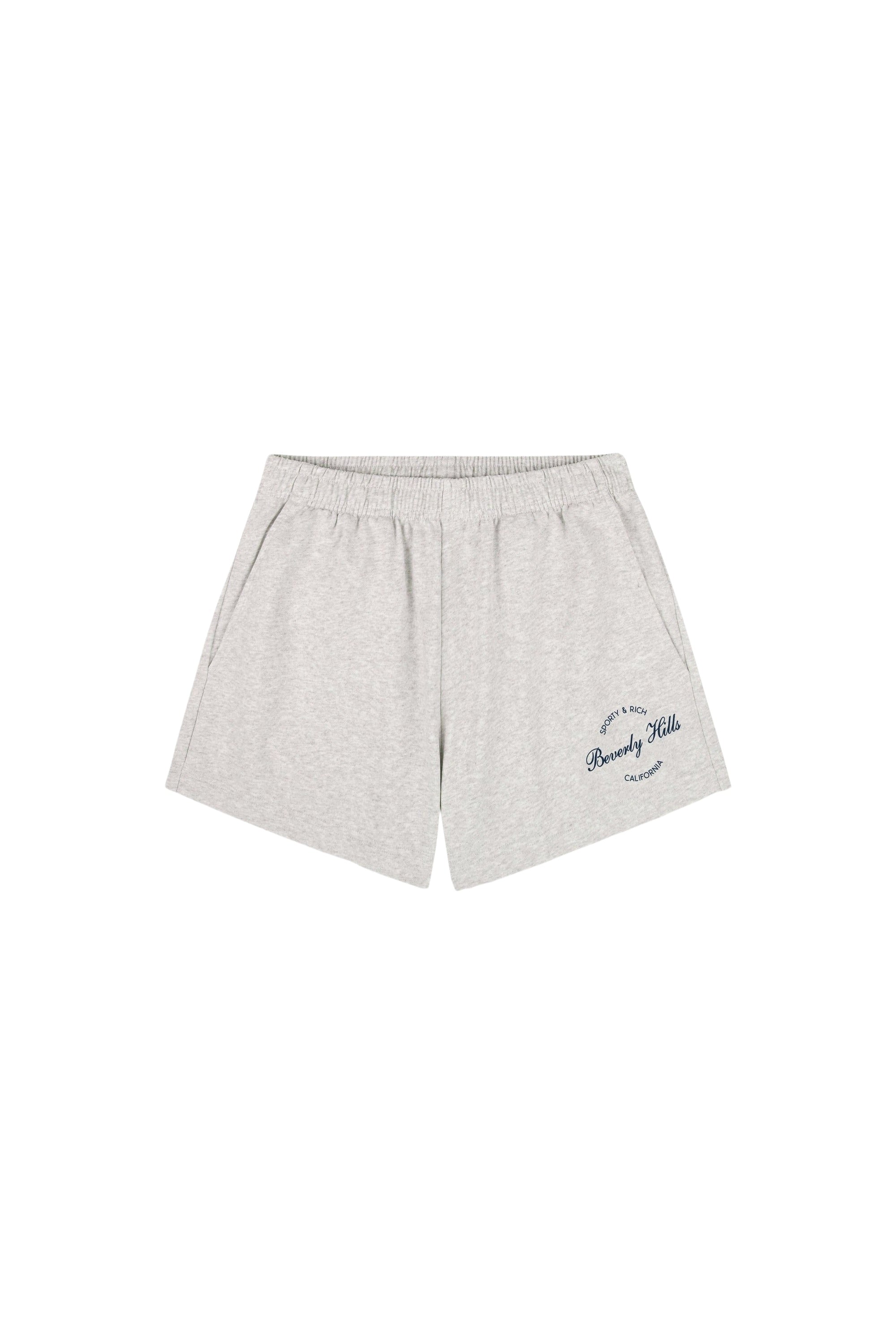 Short Disco Beverly Script - Gris Chiné & Bleu Marine