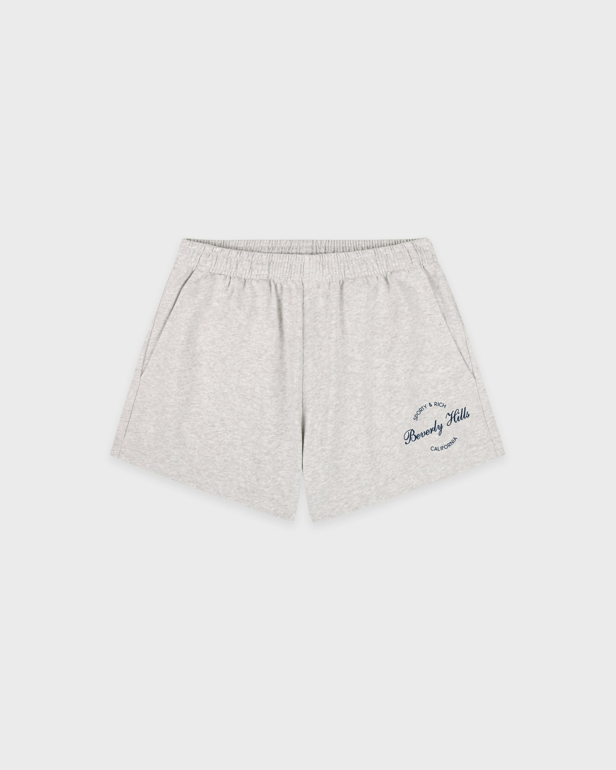 Short disco Beverly Script - Gris chiné/Bleu marine