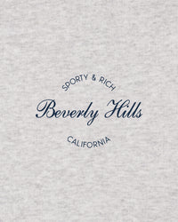 Short disco Beverly Script - Gris chiné/Bleu marine